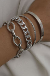 Simplicity Solid Split Joint Armbänder